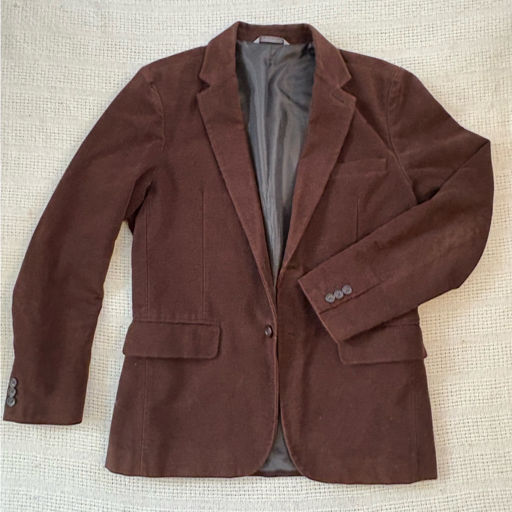 Brown suit jacket